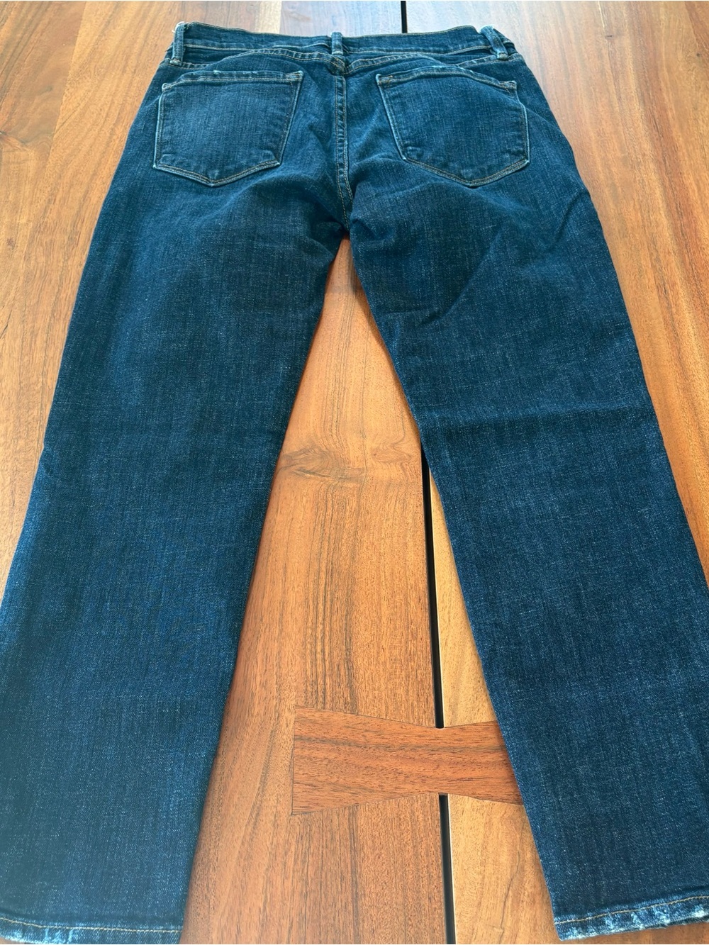 Frame Denim Dark Blue Straight-Leg Crop jeans size 26 - Picture 4 of 5